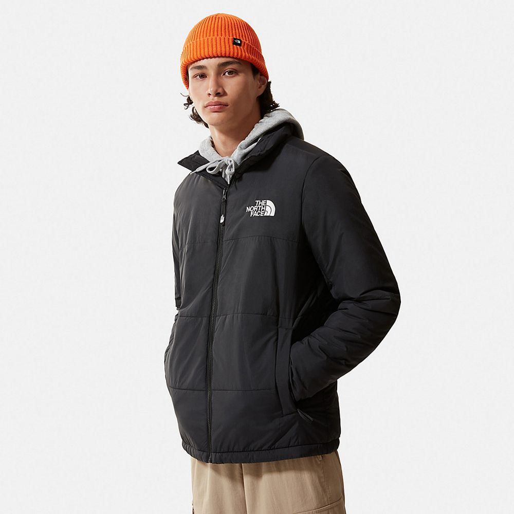 The North Face Puffer Jacket Mens Australia - The North Face Gosei Black (KFE-651203)